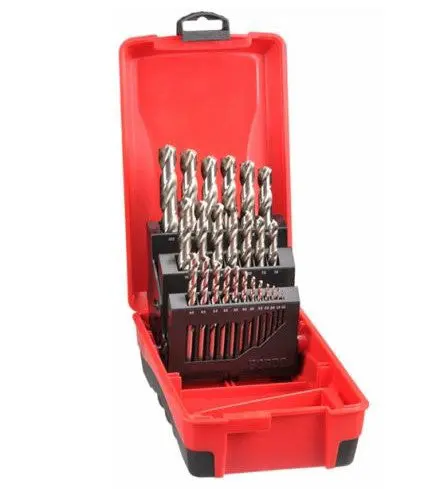 Bordo 25 Piece Hss Delta Point Bright Finish Drill Set In Abs Plastic Case 2015-M3-Sdm1 1