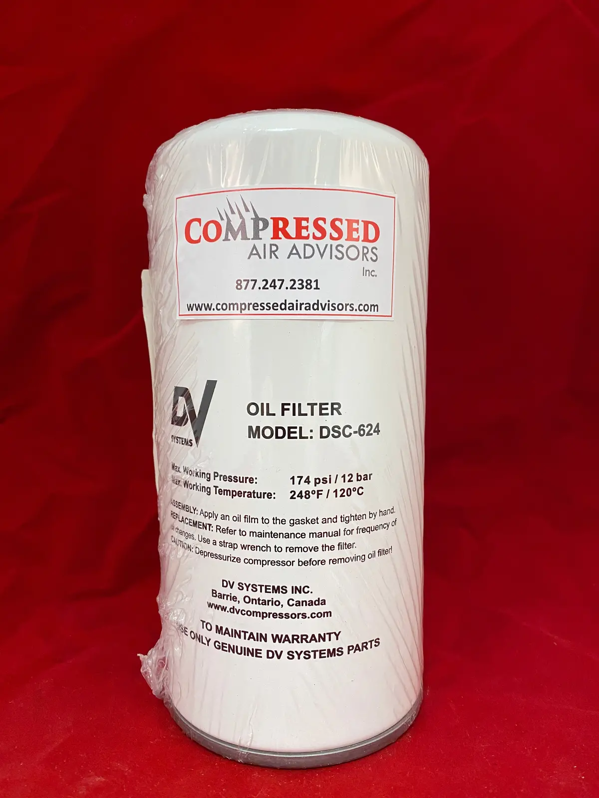Dv Systems - Oem, Oil Filter, Pn: Dsc-624 1