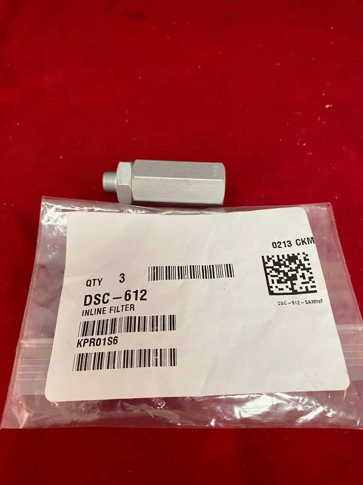 Dv Systems - Oem, Inline Filter, Pn: Dsc-612 1
