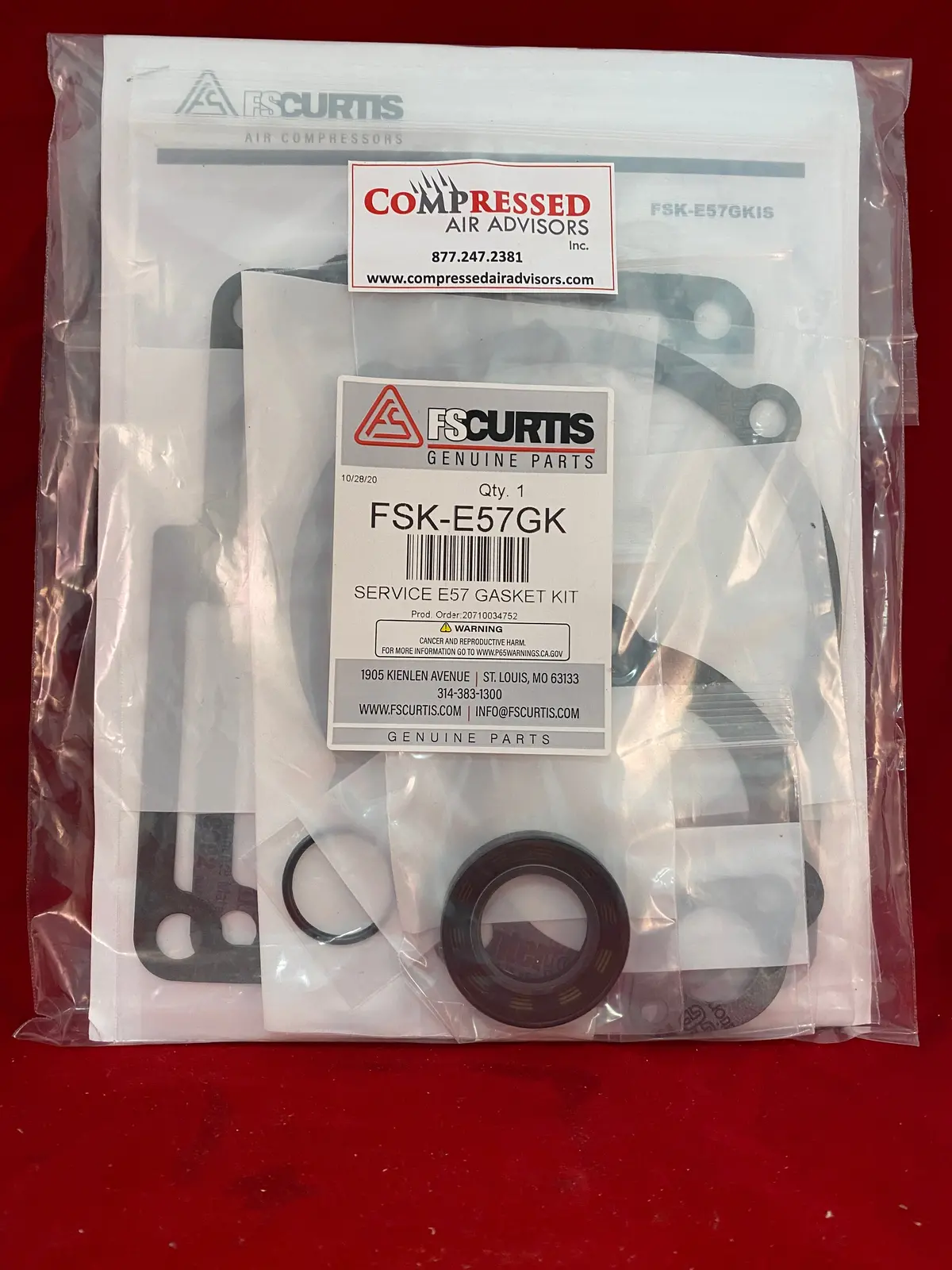 Fs Curtis - Service E57 Gasket Kit, Pn: Fsk-E57gk / 2601694360 1