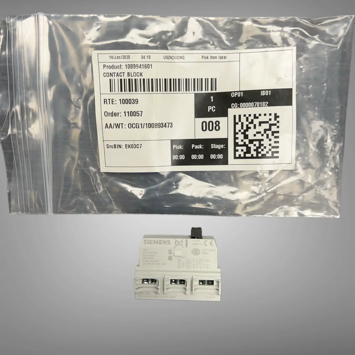 Chicago Pneumatic - Switch Power Contact Block, Pn: 1089926755 Supersedes Pn: 1089941601 1