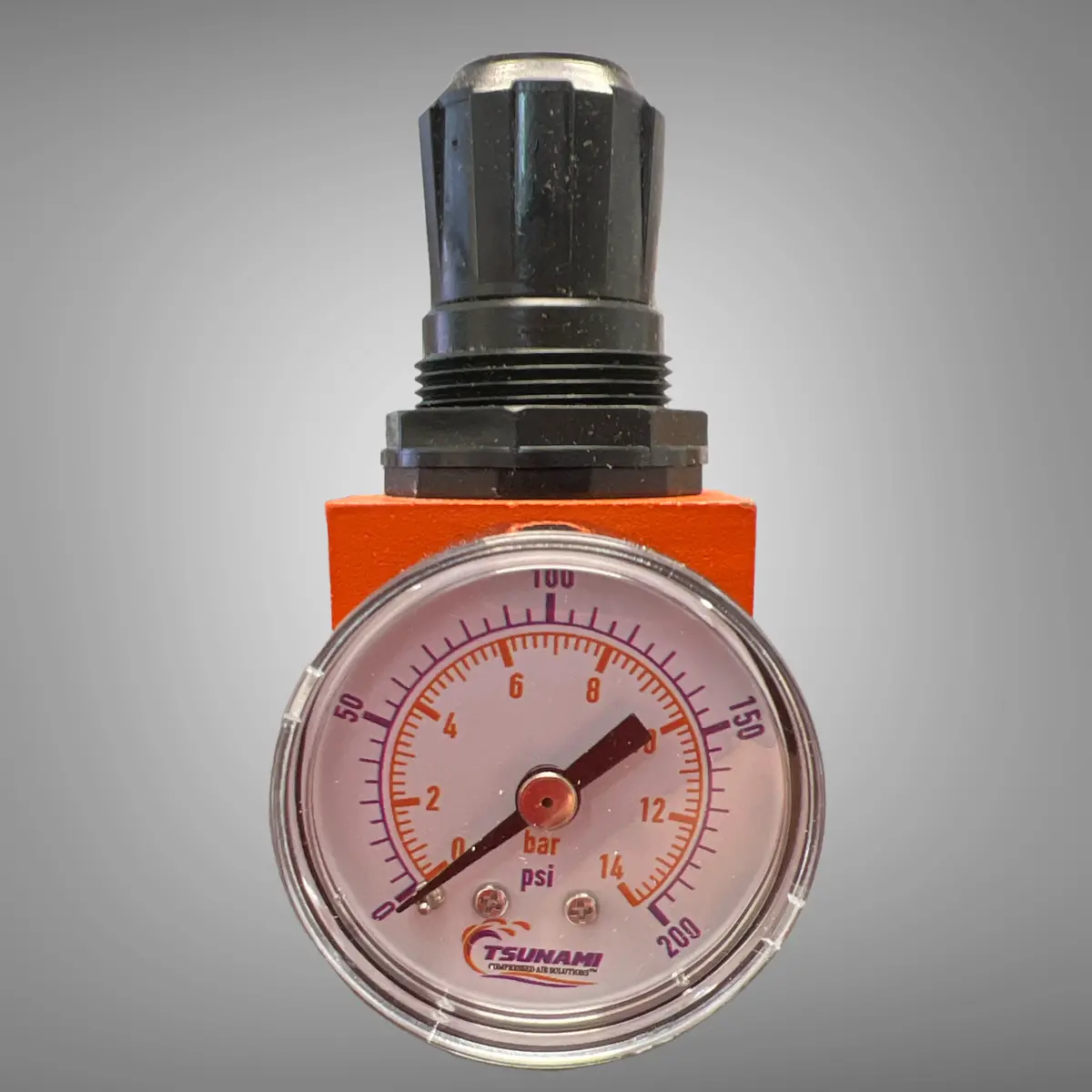 Tsunami  Pressure Regulator With Gauge– 1/4″ Npt – 89 Scfm Pn: 21999-0870 1
