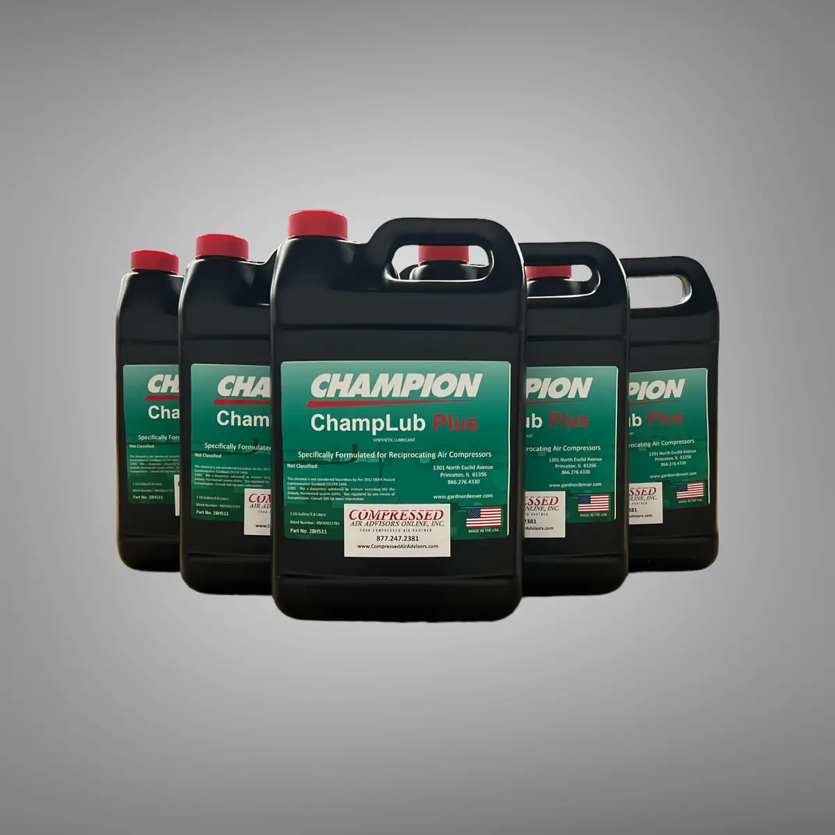 Champlub Synthetic Plus - Syntheticair Compressor Lubricant - 1 Case (6 Gallons) Pn: 28H511-Cs 1