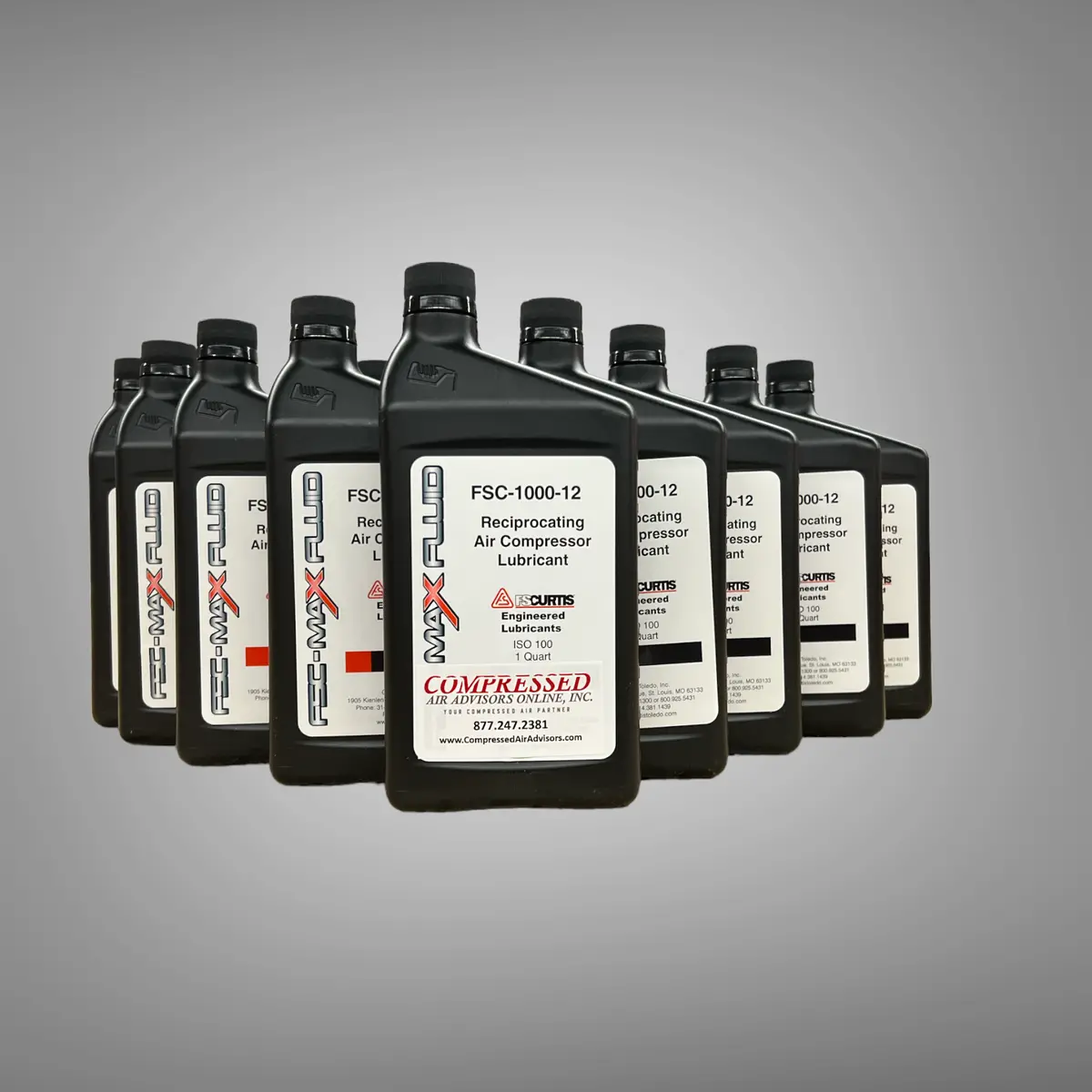 Fs Curtis Fsc-1000Qt- Fsc-Max Fluid St Premium Reciprocating Fluid Visc. 68 Standard Application 1 Case (12 Qt's) 1