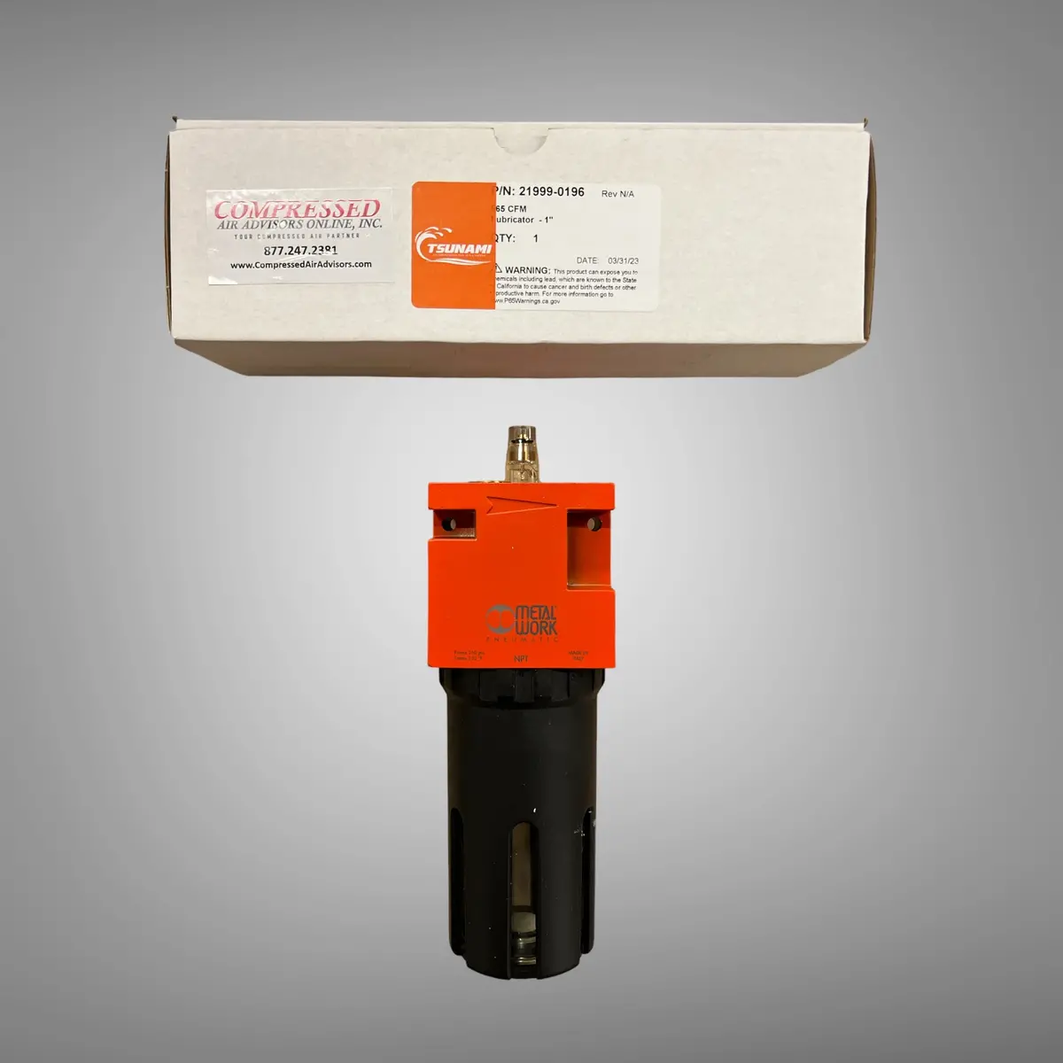 Tsunami Lubricator – 1″ Npt – 565 Scfm, Pn: 21999-0196 1