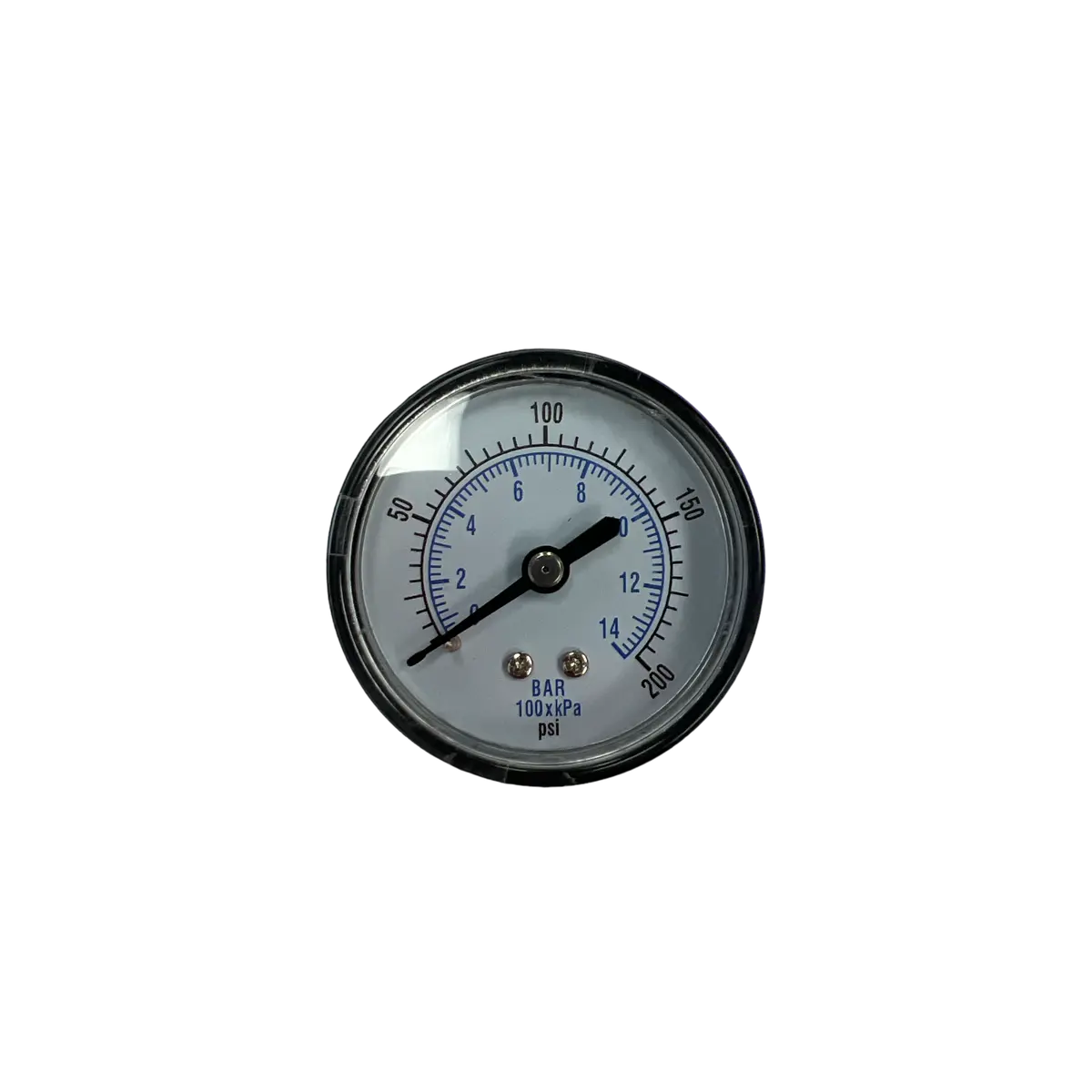 2" Dry Gauge Abs Case 0-200 Psi Back Mount 1/4" Npt, Pn: Dabs-B20-200 1