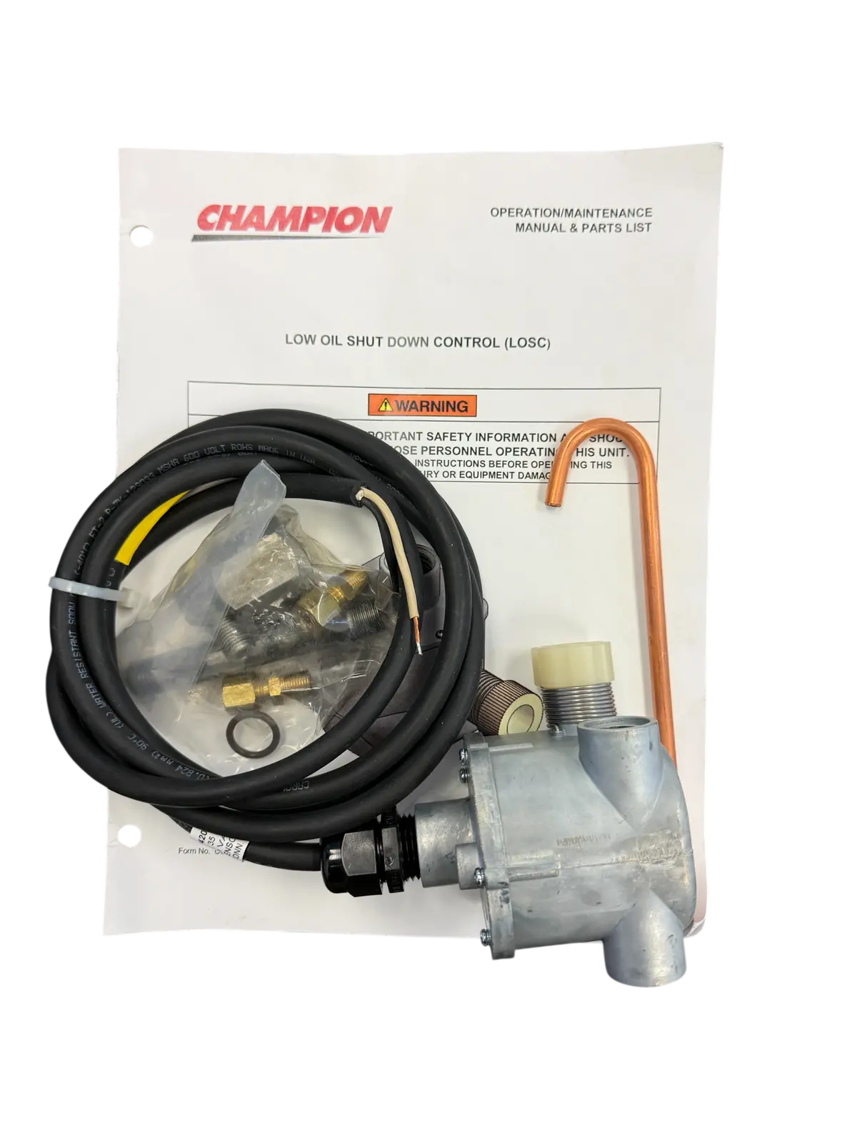 Champion Cc1007125 Low Oil Safety Control (Losc) Kit – Nema 1-4 Enclosure | Fits R30, Pl30, S40 Pumps 1
