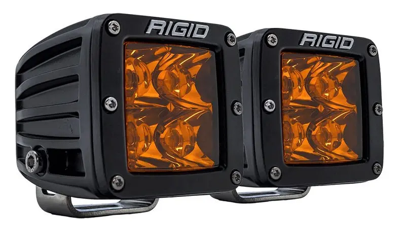 Rigid Industries D-Series Pro Edition Spot Beam Led Light Pods - Amber Color 1