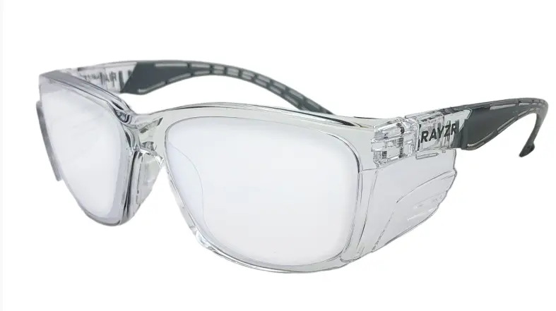Rayzr Safety Glasses Clear Frame  Clear Lens Erz383 1
