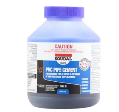 Soudal Pvc Pipe Cement Type N  500Ml  Blue X 12  222509 1