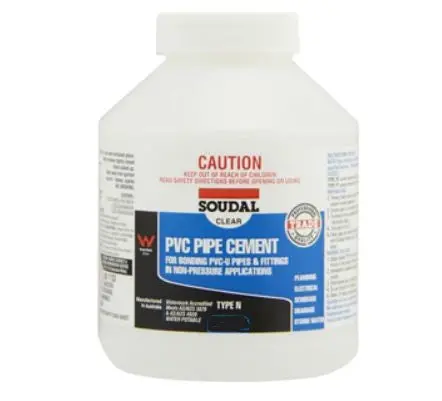 Soudal Pvc Pipe Cement Type N  250Ml  Clear X 12 222487 1