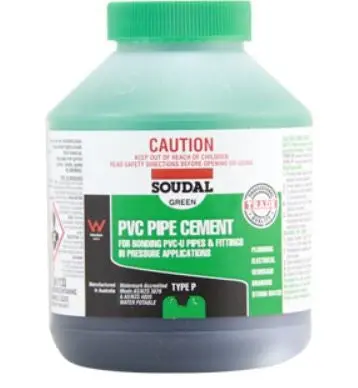Soudal Pvc Pipe Cement Type P 250Ml Green X 12  222514 1