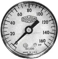 Dixon 1.5" Face, 1/8" Npt , Abs , Dry Gauge 1