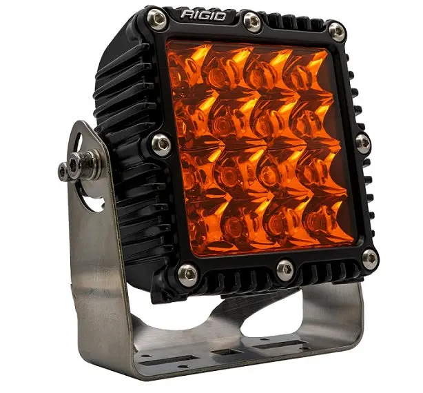 Rigid Industries Q Series Pro Edition Spot Beam Led Single Light Pod - Amber Color 1