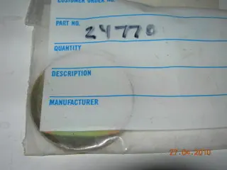Plug, Crankshaft - Continental 1