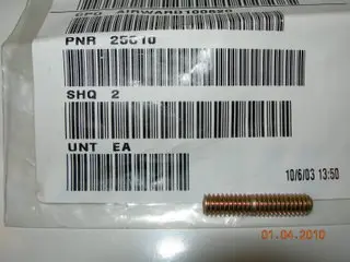 Stud, Exhaust - 1/4-20 - 1 1/2" Long 1