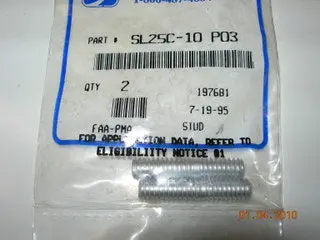 Stud, Exhaust - 1/4-20 - 1 1/2" Long - .003" Over Size 1