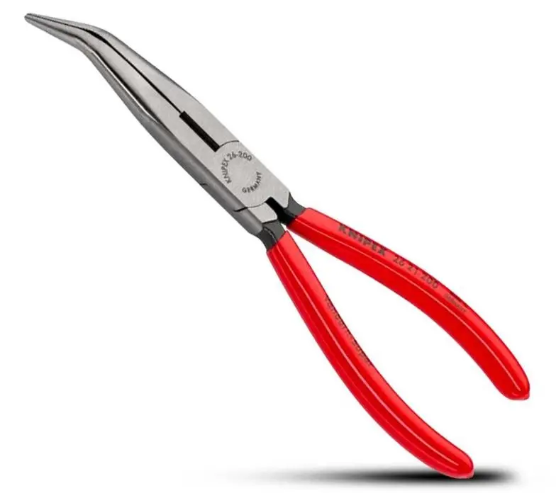 Knipex  200Mm Long Nose Bent Side Pliers 2621200Sb 1