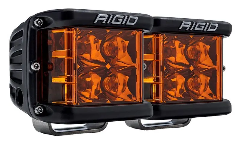 Rigid Industries D-Ss Series Side Shooter Pro Edition Spot Led Light Pods - Amber Color 1