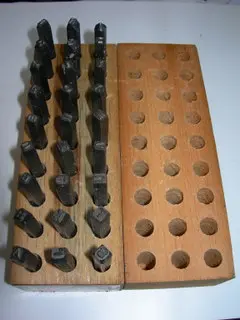 Stamping Letters - 1/8" - 27 Letters - Steel 1