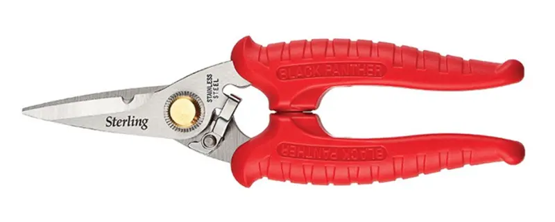 Sterling 185Mm Black Panther Red Hi Tensile Industrial Snips 29-702 1