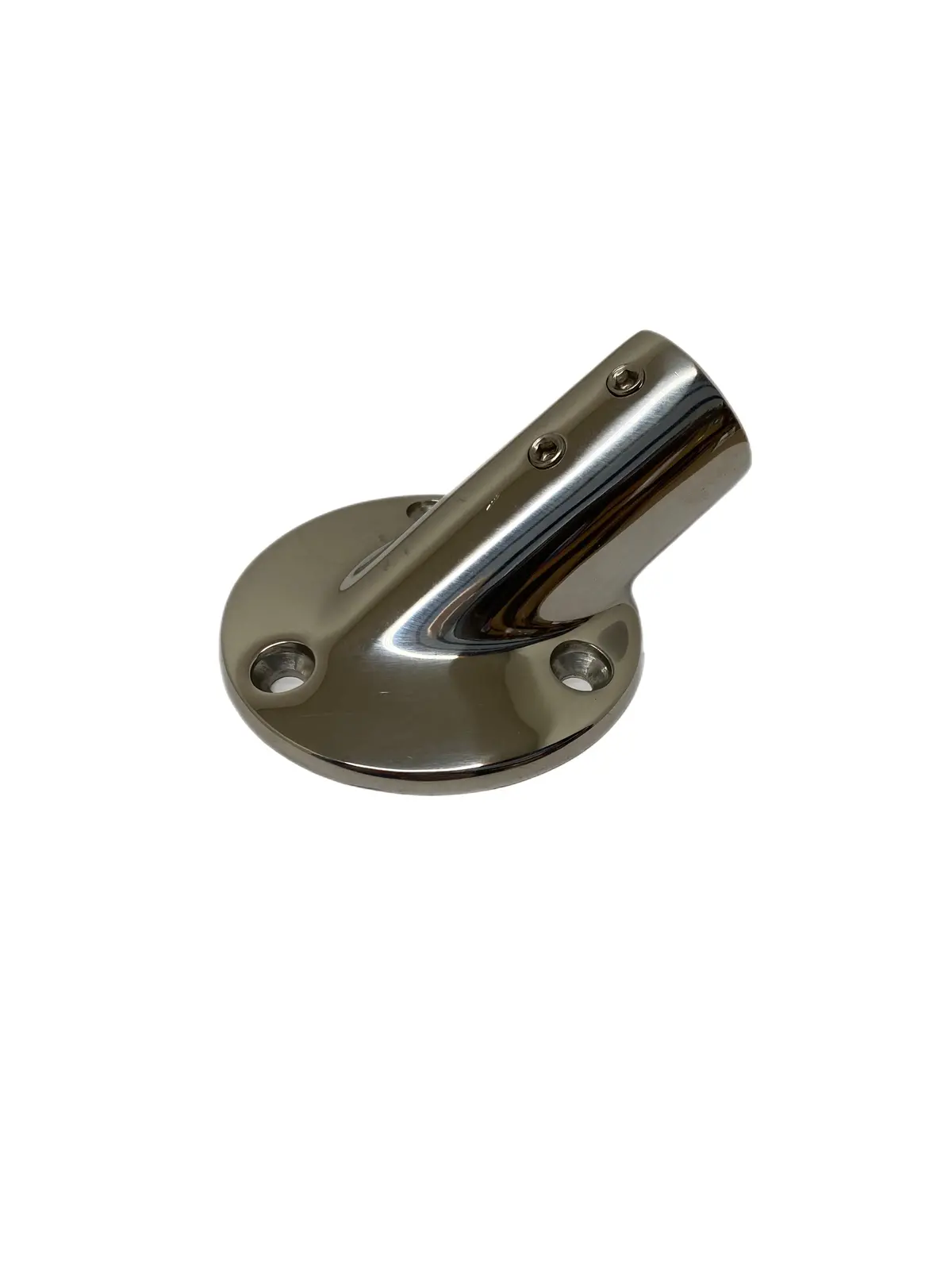 Marine Hardware 1" 30 Degree Round Base Rail Fitting Ssfb66177 Ss 1