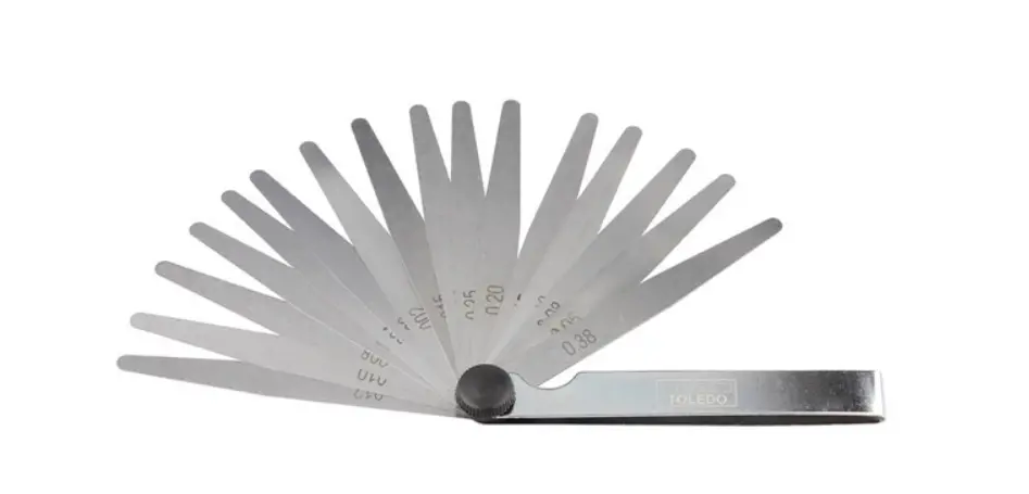 Toledo Feeler Gauge Tapered 16 Blade Metric/Imperial 0.05–0.38Mm (0.002”–0.015”) 301160 1
