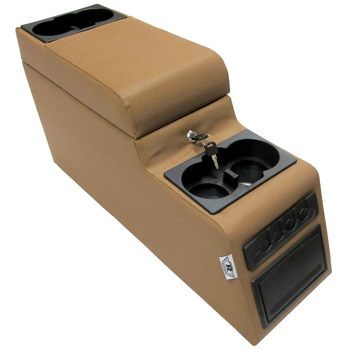 Rampage Products Padded Locking Center Console ( Spice ) For '76-'86 Jeep Cj7 / '87-'95 Jeep Wrangler Yj 1