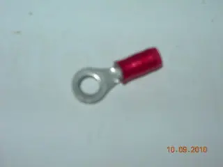 Terminal, Ring - 22-18 Awg - #8 Stud - Red Nylon Insulated 1