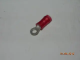 Terminal, Ring - 22-18 Awg - #4 Stud - Red Nylon Insulated 1