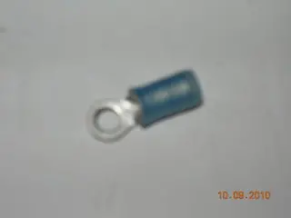 Terminal, Ring - 16-14 Awg - #6 Stud - Blue Nylon Insulated 1