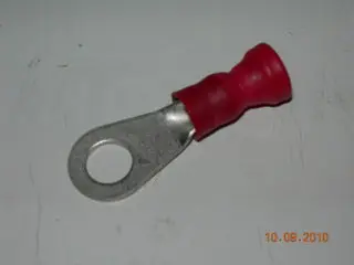 Terminal, Ring - 8 Awg - 5/16" Stud - Red Nylon Insulated 1