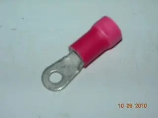 Terminal, Ring - 8 Awg - #10 Stud - Red Nylon Insulated 1
