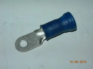 Terminal, Ring - 6 Awg - #10 Stud - Blue Nylon Insulated 1