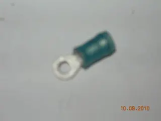 Terminal, Ring - 16-14 Awg - #4 Stud - Blue Nylon Insulated 1