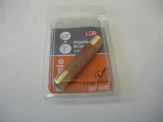 Nipple, Pipe/Pipe - 1/8 Npt - 2" - Brass 1