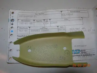 Bulkhead, Fairing - Vert Stab Tip 1
