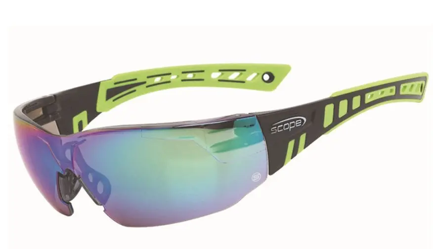 Speed Black/Green Frame Jade Mirror Lens Safety Glasses 360Jm 1