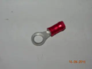 Terminal, Ring - 22-18 Awg - #10 Stud - Red Nylon Insulated 1