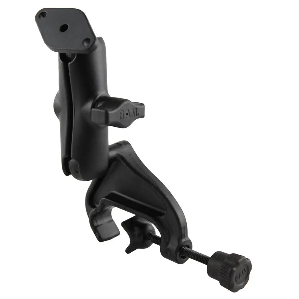 Ram Mount Yoke Clamp Mount Double Socket Arm W/Diamond Base Adapter [Ram-B-121-238U] 1