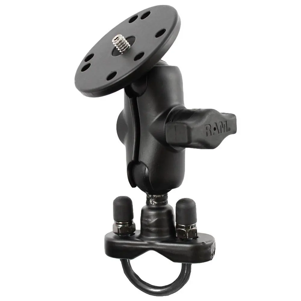 Ram Mount Handlebar U-Bolt Base Short Arm W/1/4" -20 Threaded Stud F/ Cameras [Ram-B-149Za-C1u] 1