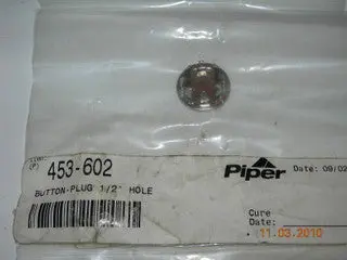 Plug, Button 1/2" - Black Finish 1