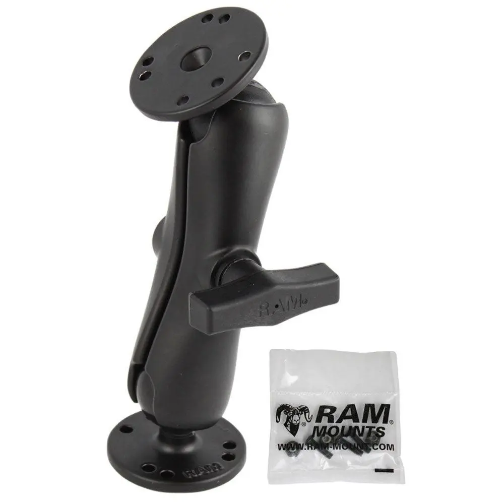 Ram Mount 1.5" Double Ball Mount With Hardware For Garmin Striker + More [Ram-101-G4] 1