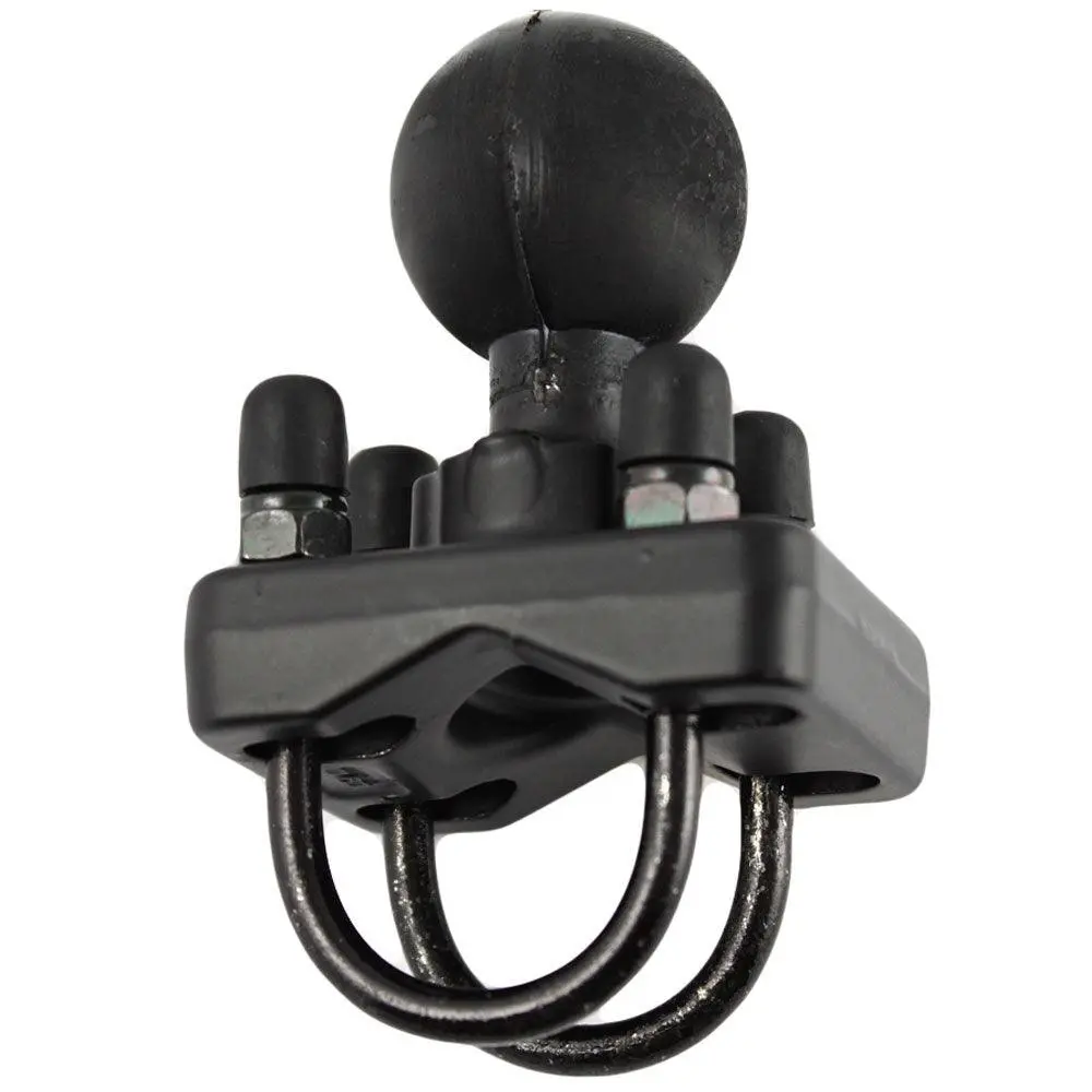 Ram Mount Stainless Steel Double U-Bolt Base W/1.5" Ball F/Rails 1"-1.25" In Diameter [Ram-235U] 1
