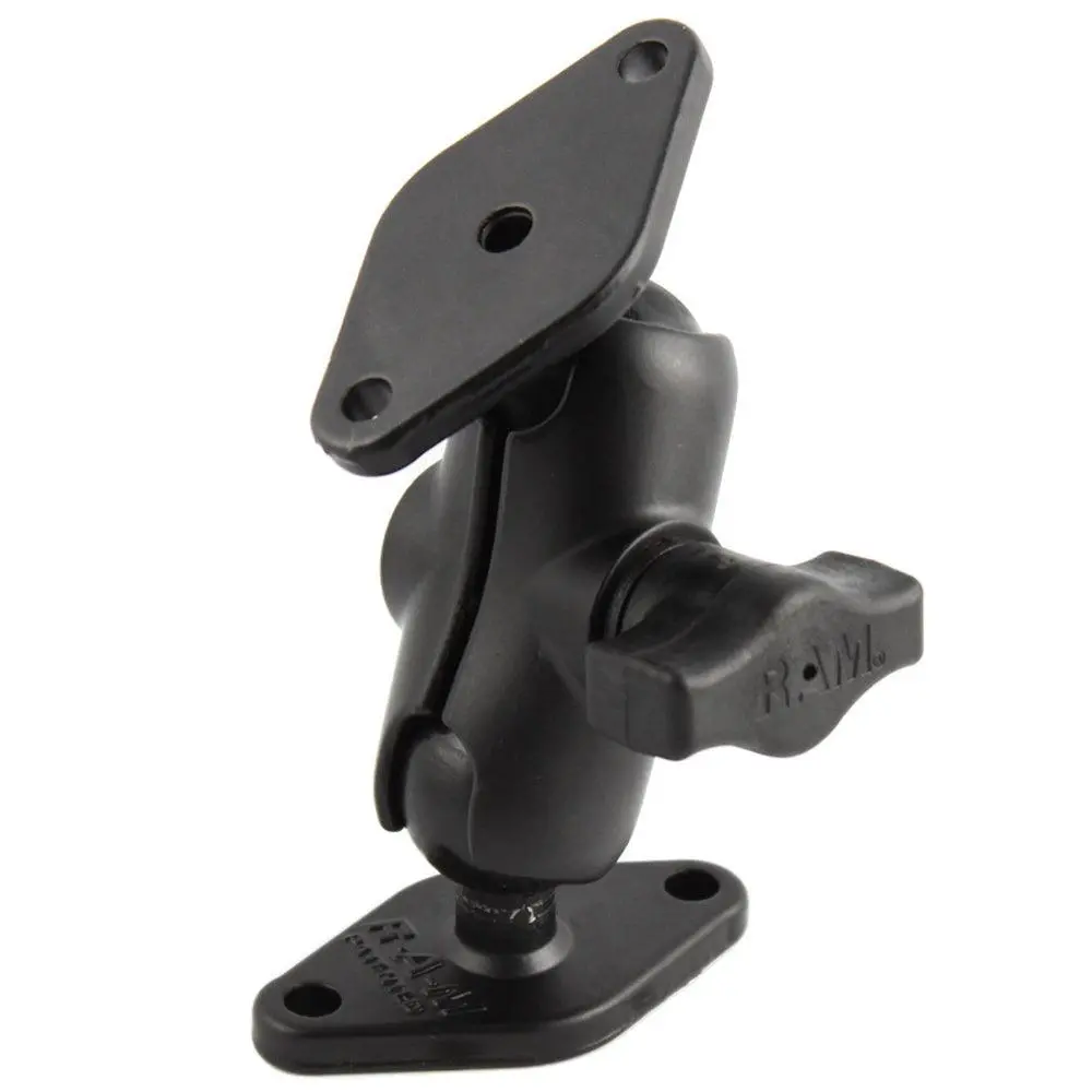 Ram Mount 1" Diameter Ball Mount W/Short Arm & 2 Diamond Bases [Ram-B-102U-A] 1