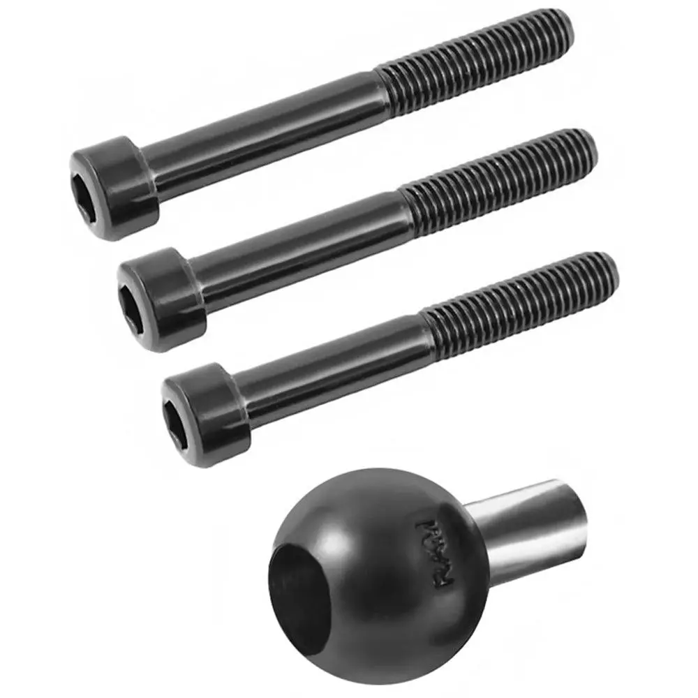 Ram Mount Motorcycle Handlebar Clamp Base W/M8 Screws [Ram-B-367U] 1