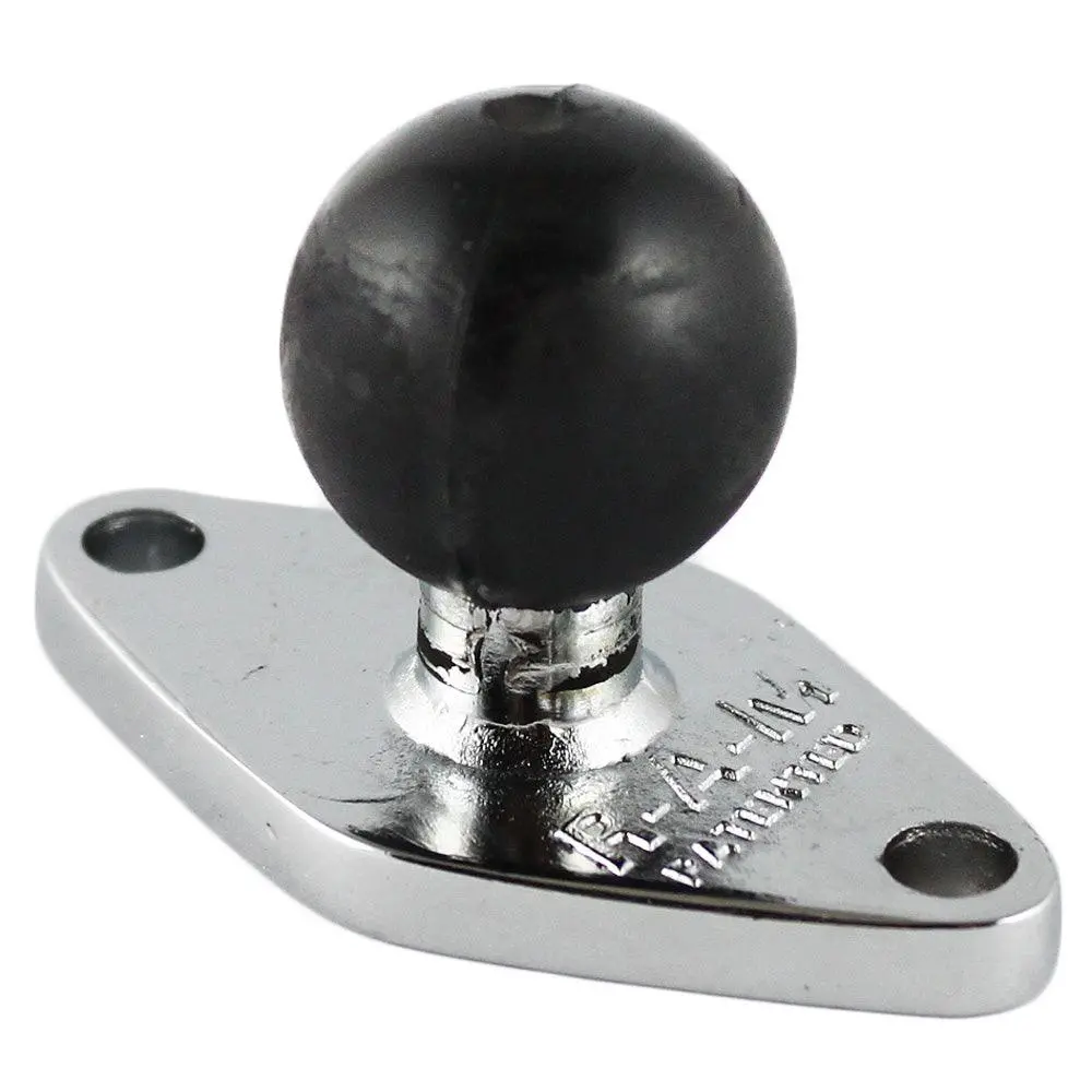 Ram Mount Chrome Diamond Base W/1" Ball [Ram-B-238Chu] 1