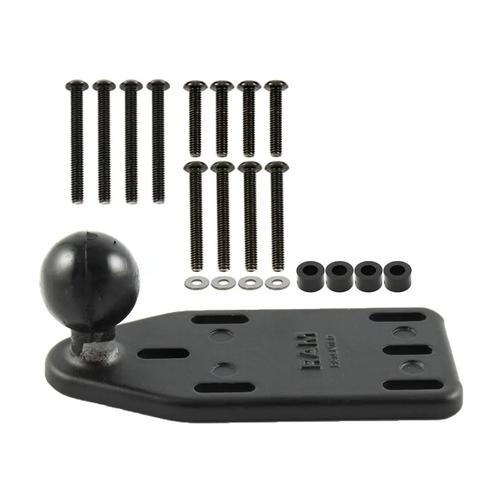 Ram Mount Motorcycle Brake/Clutch Reservoir Cover Base W/1" Ball Offset [Ram-B-346U] 1