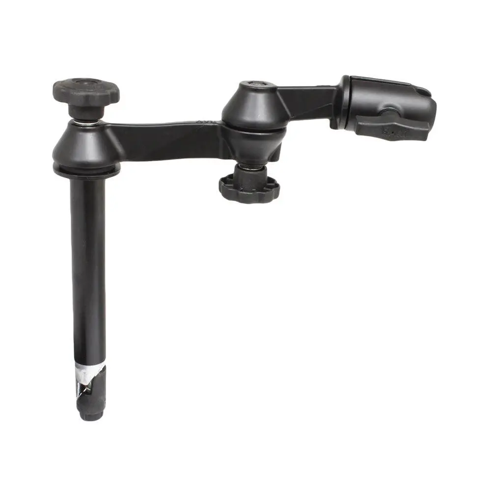 Ram Mount Double Swing Arm W/8" Male Tele-Pole - No Ball Base [Ram-Vp-Sw1-8Nb] 1