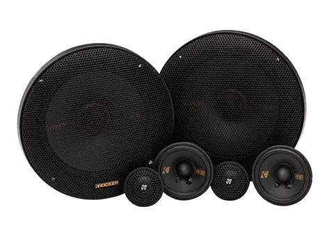 Kicker 51Kss365 6.5" 160W 4-Ohm 3-Way Component Speakers=Tweeters  Kss365 1